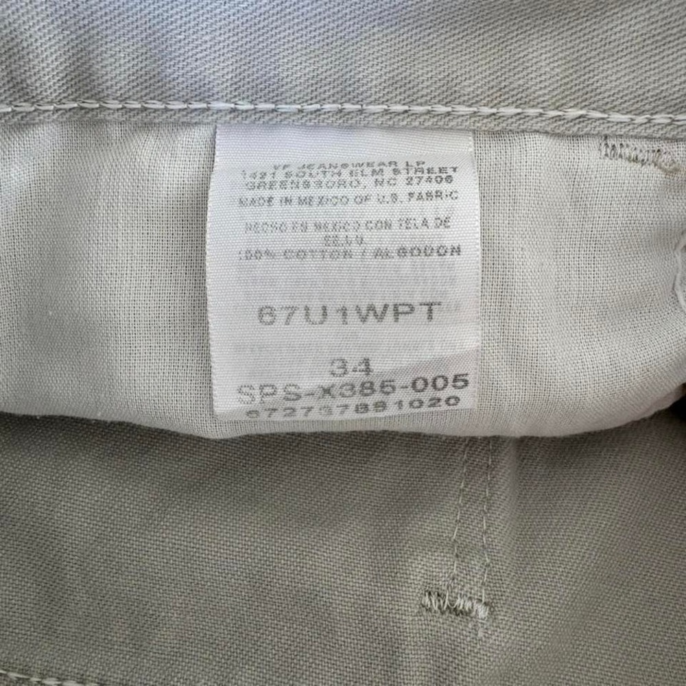 Vintage Wrangler Cream/Light Tan colored Jean shorts/jorts - Picture 5 of 7